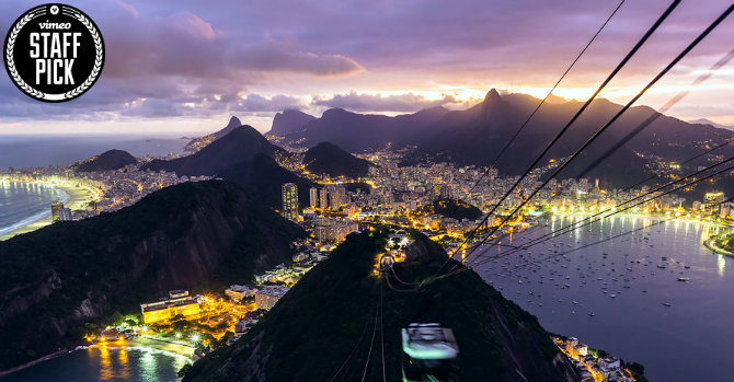 Timelaps över Rio De Janeiro