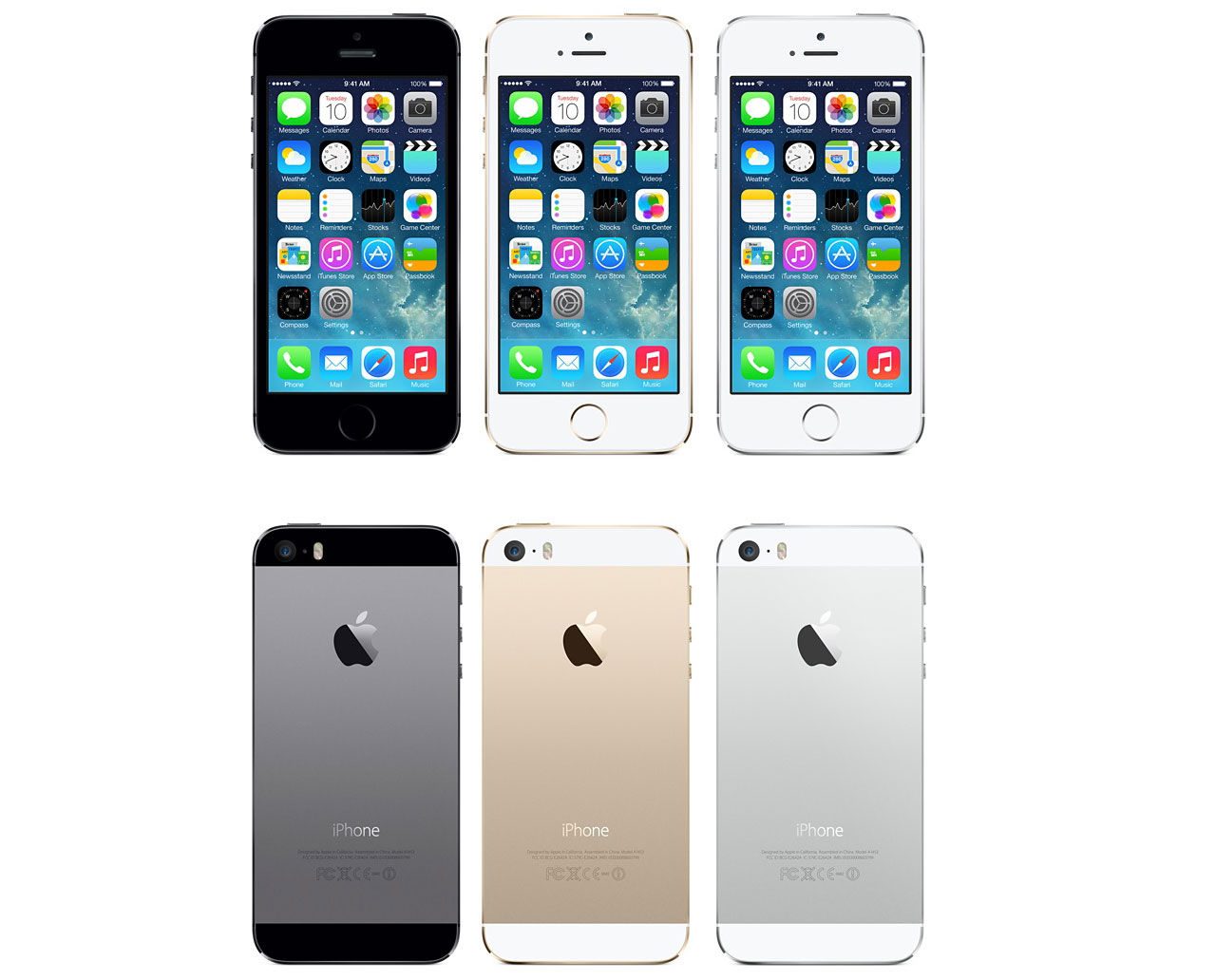 iPhone 5s kommer i tre olika färger