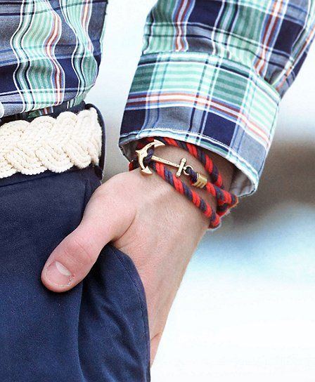 Armband för män med ankare Armband för män med ankare