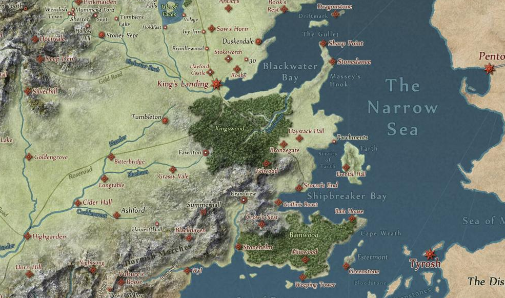 game of thrones google maps style