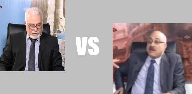 Jordanian table fight Shaker al-Jawhary vs Sharif al-Jaiousy