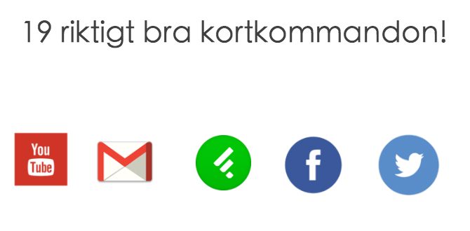 kortkommandon