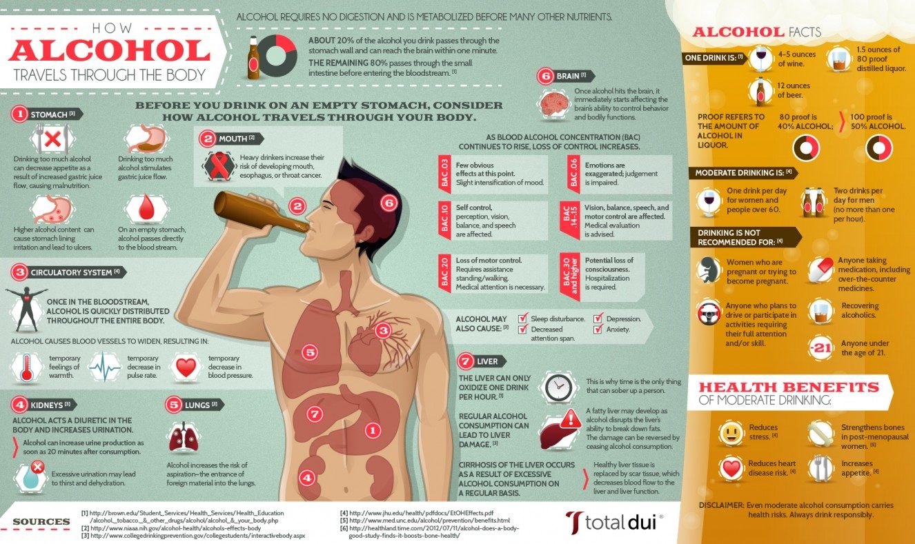 Hur påverkar alkohol kroppen