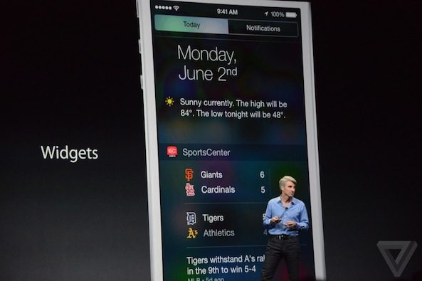 iOS 8 Widgets