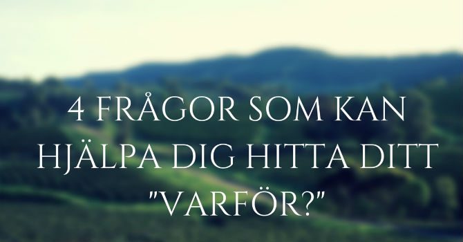 Hitta ditt varför