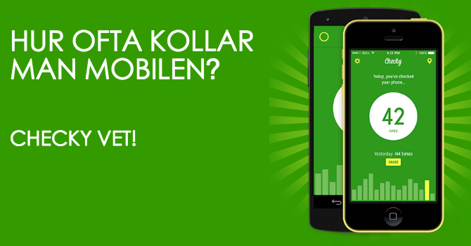 Hur ofta kollar man mobilen