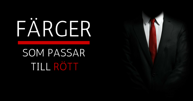 Vilka färger passar till rött Vilka färger passar till rött