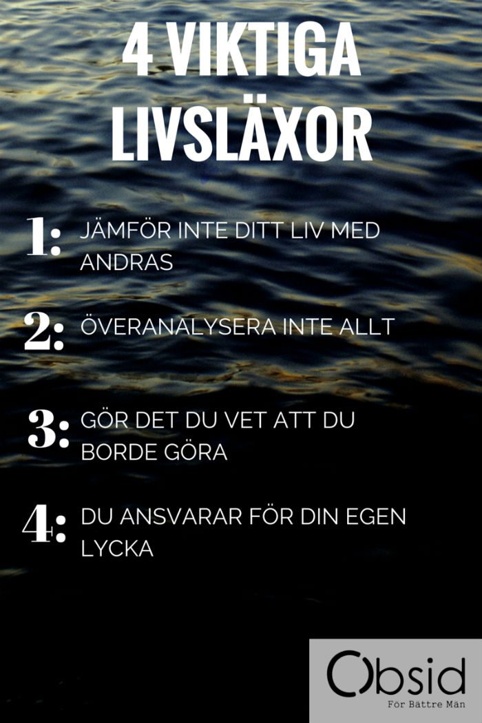 Viktiga livsläxor