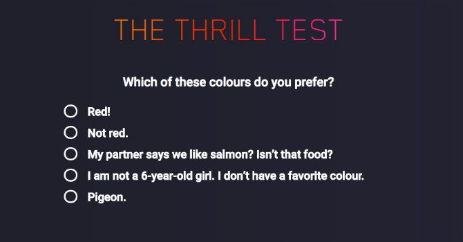 the thrill test