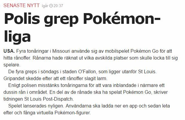 Pokemon go aftonbladet fake 2