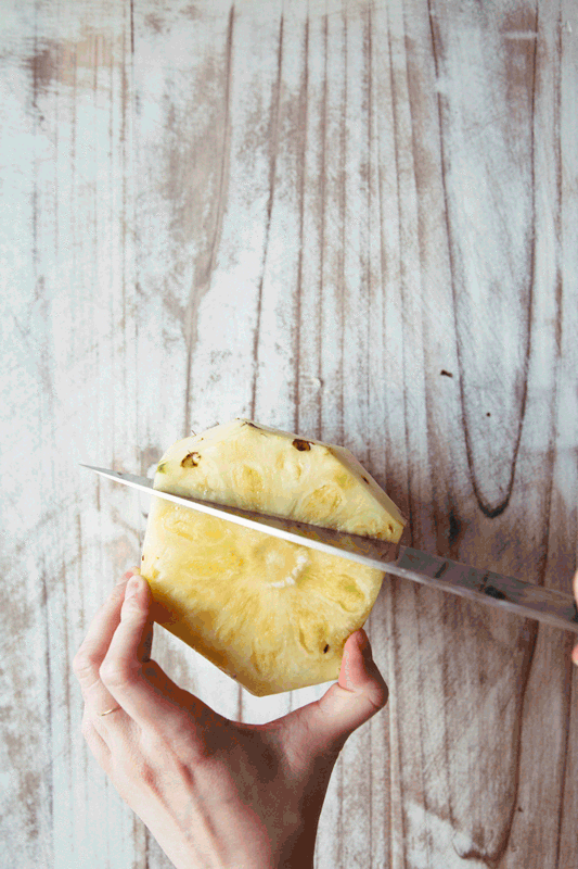 hur skär man en ananas 3