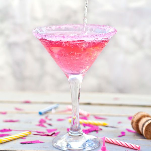 rosa champagnedrinkar blushing bride drink recept