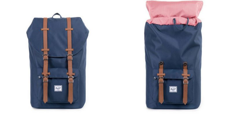 snygga ryggsäckar herschel little america blå