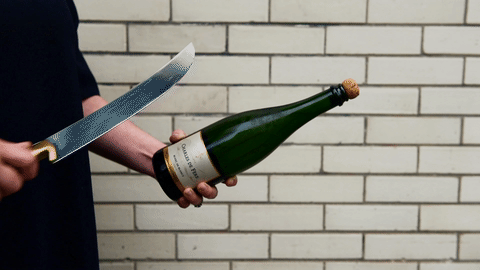 sabrera champagne GIF