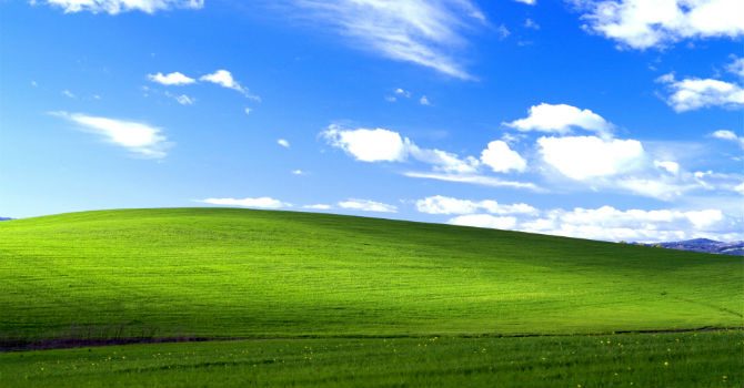 världens mest sedda bild windows xp bakgrundsbild