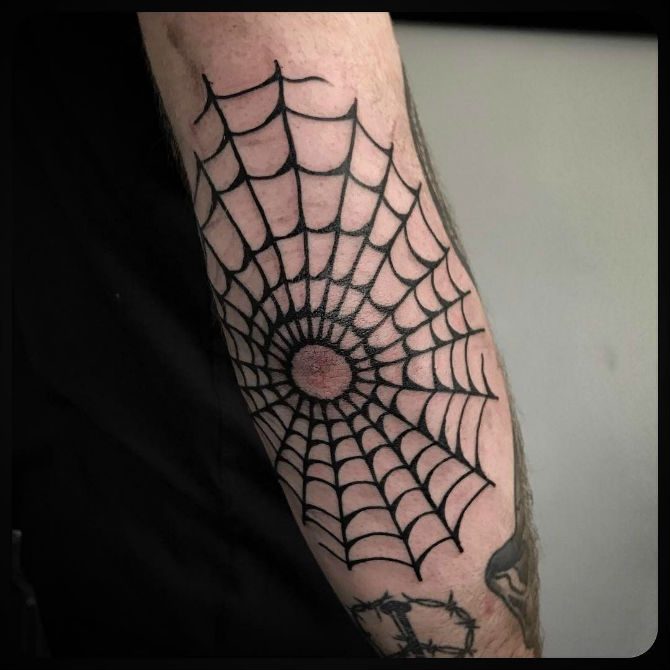 tatuering spindelnät betydelse