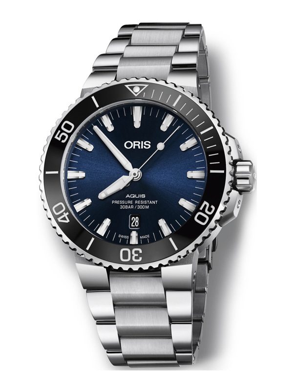 ORIS Aquis svart bla 39mm