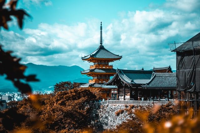 Kiyomizu tempel japan kyoto