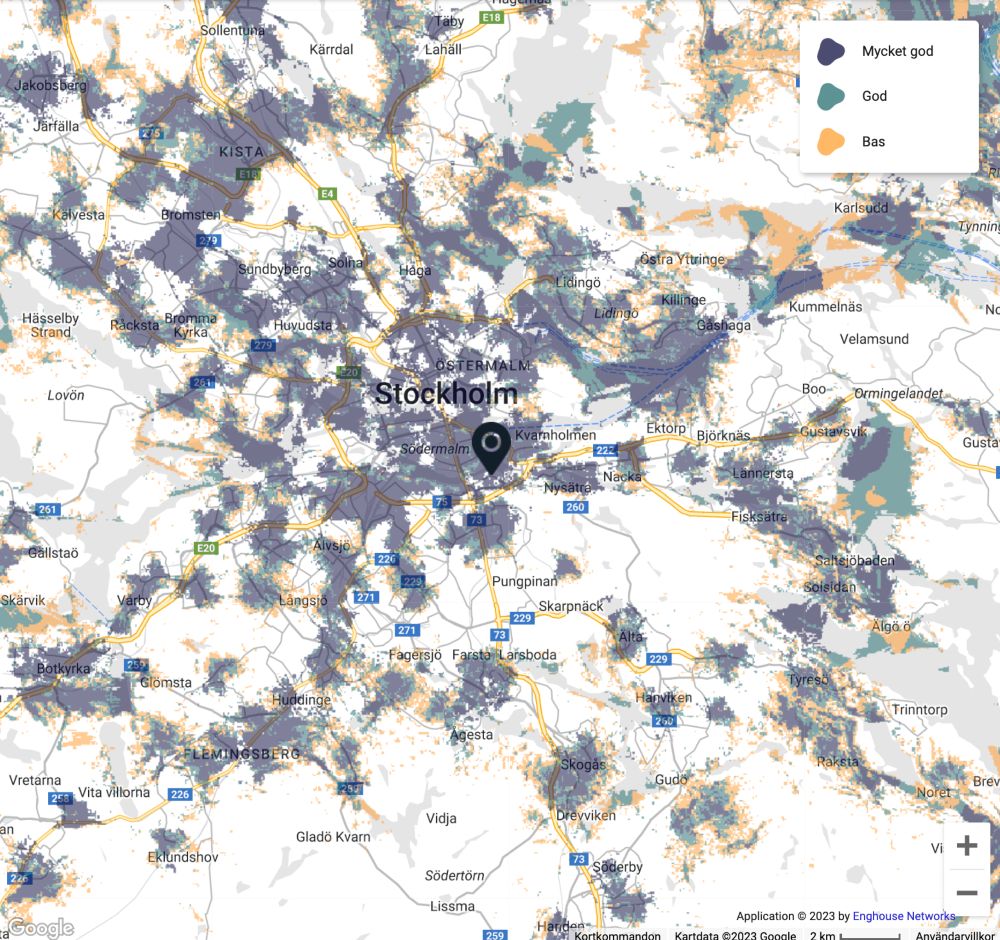 telenor 5g täckningskarta stockholm 2023-04