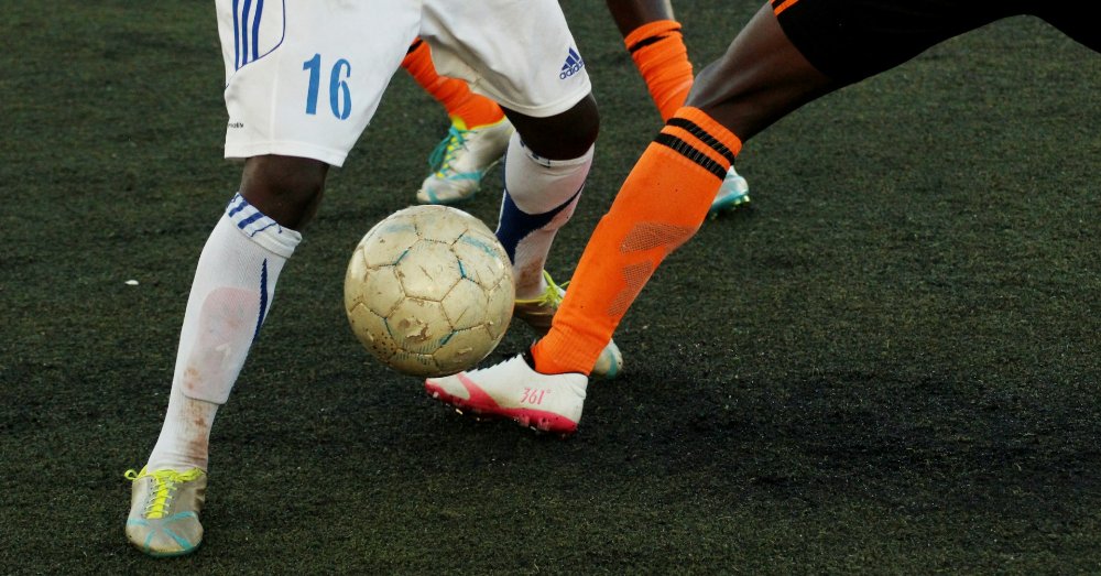 fotboll orange strumpor