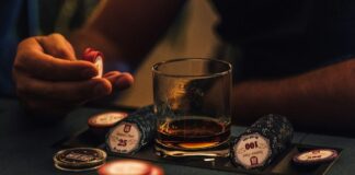 pokerbord whisky marker