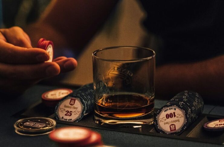 pokerbord whisky marker